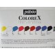 Water-based ink set, 10 colors, 20 ml liquid + drawing glue + black Indian ink + 3 pipettes. Colorex Pebeo